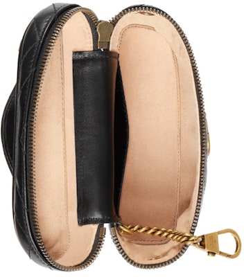 Gucci GG Marmont Matelasse Mini Top Handle Bag Black Lookbook Gucci GG Marmont Matelasse Mini Top Handle Bag Black
