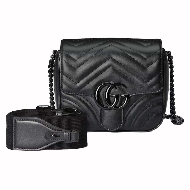 Gucci GG Marmont Matelasse Shoulder Bag Black