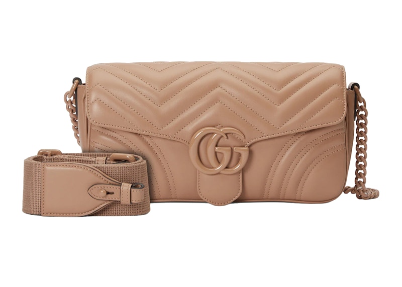 Gucci GG Marmont Matelasse Shoulder Bag Rose Pink