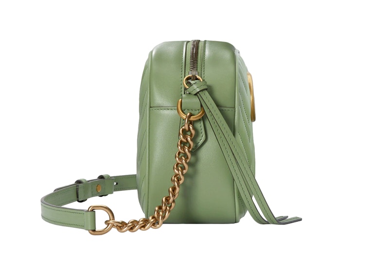 Order Gucci GG Marmont 綠鼠尾草色菱格肩背包