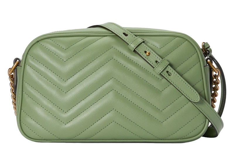 Lookbook Gucci GG Marmont 綠鼠尾草色菱格肩背包