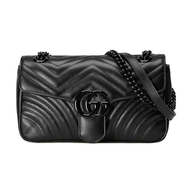 Gucci GG Marmont Matelasse Shoulder Bag Small Black/Black