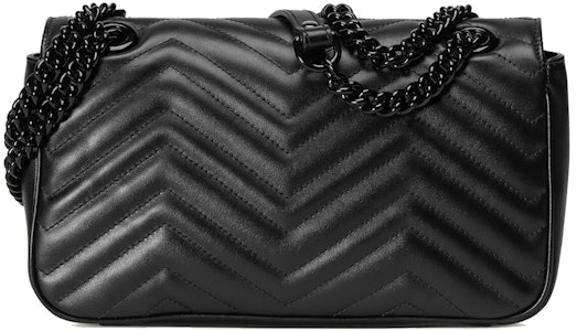 Gucci GG Marmont Matelasse Beg Bahu Kecil Hitam/Hitam Order Gucci GG Marmont Matelasse Beg Bahu Kecil Hitam/Hitam