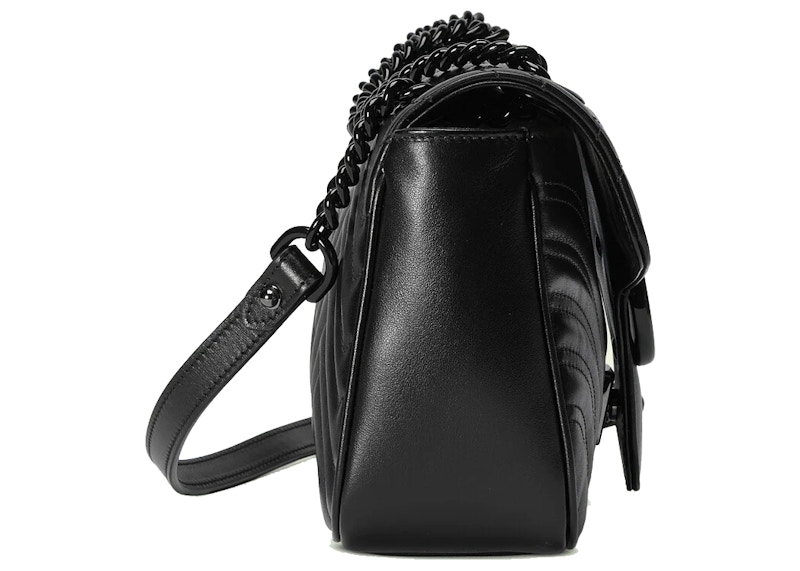 Lookbook Gucci GG Marmont Matelasse Beg Bahu Kecil Hitam/Hitam