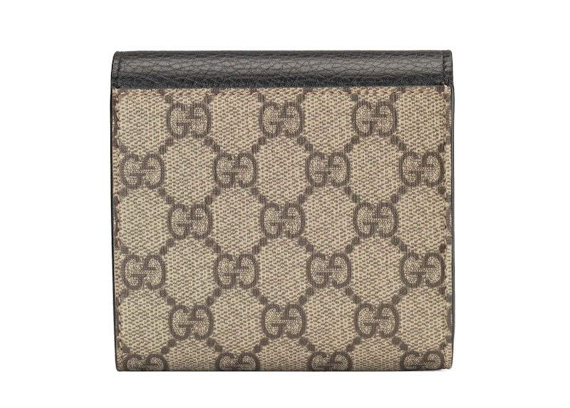 Lookbook グッチ GGマーモント ミディアム財布 ベージュ/エボニー
