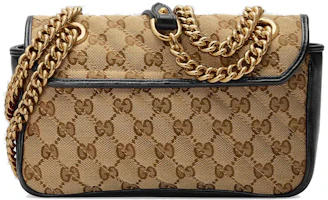 Order Gucci GG Marmont 迷你包 浅棕色/深棕色