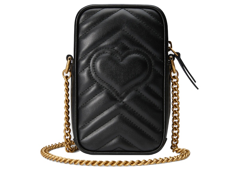 Order グッチ GGマーモント ミニバッグ (ブラック)
