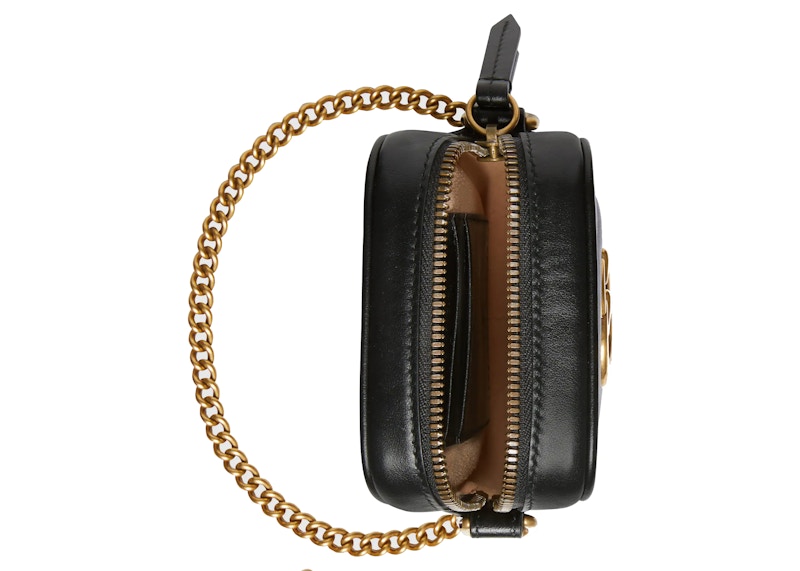 Lookbook グッチ GGマーモント ミニバッグ (ブラック)
