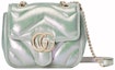 Buy Gucci GG Marmont Mini Shoulder Bag Green Iridescent