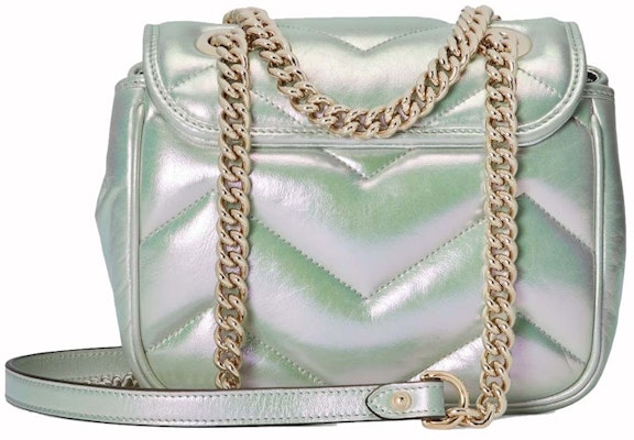 Gucci GG Marmont Mini Shoulder Bag Green Iridescent Order Gucci GG Marmont Mini Shoulder Bag Green Iridescent