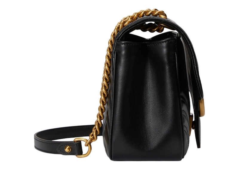 Order Bolso Bandolera Mini Gucci GG Marmont Matelassé Chevron Negro