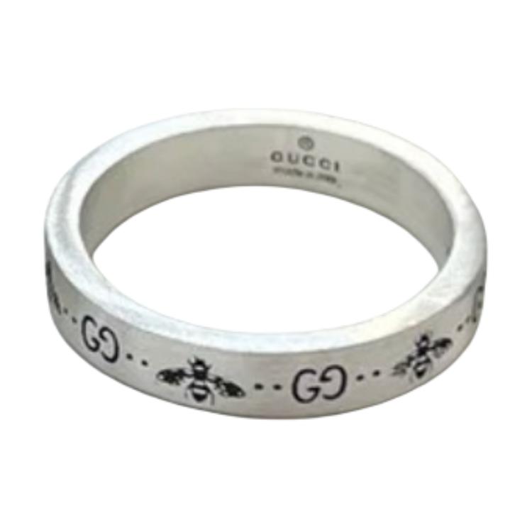 Order GUCCI GG Marmont Cincin Perak 925 Lebah Ukir Unisex Pasangan Perak. 729898J84000728