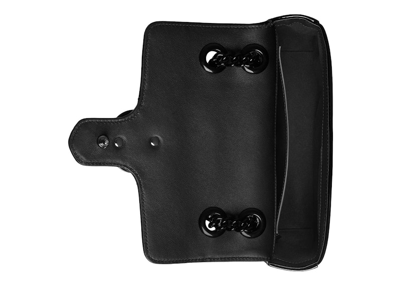 Lookbook Gucci GG Marmont Beg Bahu Mini Kulit Hitam Berkilat