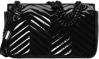 古驰GG Marmont漆皮小号肩包 黑色漆皮 Order 古驰GG Marmont漆皮小号肩包 黑色漆皮