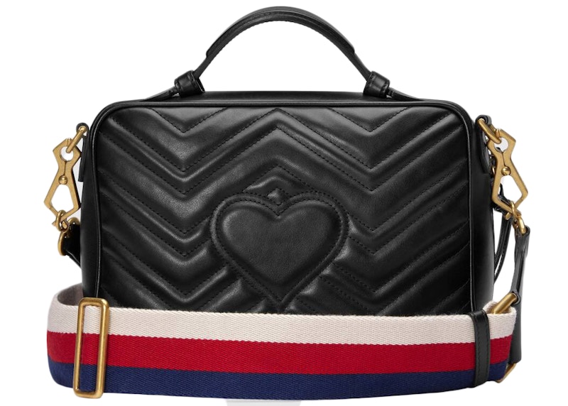 Gucci GG Marmont Shoulder Bag Matelasse (Sylvie Web) Small Black 圖 2