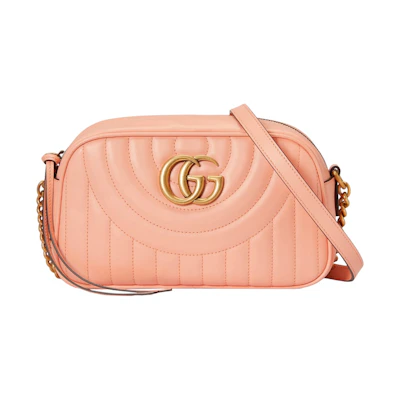 Gucci GG Marmont Shoulder Bag Peach