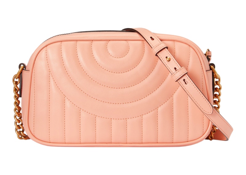 Lookbook グッチ GGマーモント ショルダーバッグ (ピーチ)
