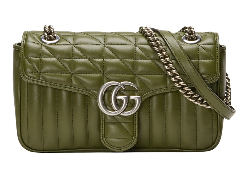 Gucci GG Marmont Small Forest Green Matelasse