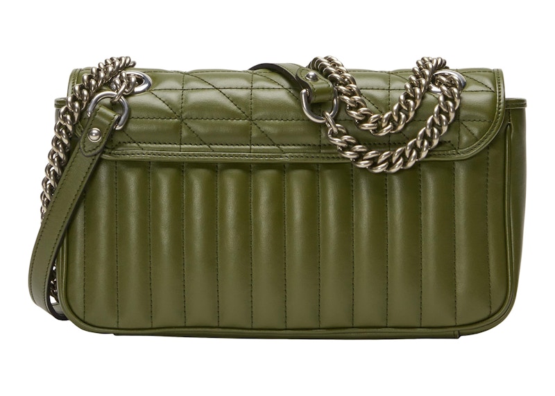 Gucci GG Marmont Small Forest Green Matelasse 圖 2