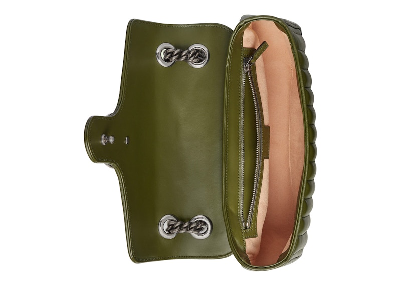 Gucci GG Marmont Small Forest Green Matelasse 圖 3