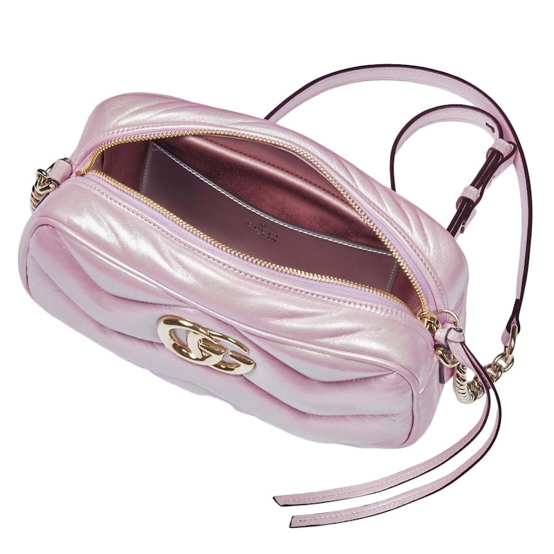 Order 古驰GG Marmont小号粉色幻彩单肩包