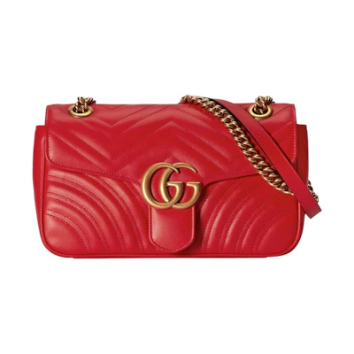 Gucci GG Marmont Small Shoulder Bag Red
