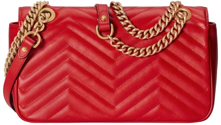 Gucci GG Marmont Small Shoulder Bag Red Lookbook Gucci GG Marmont Small Shoulder Bag Red