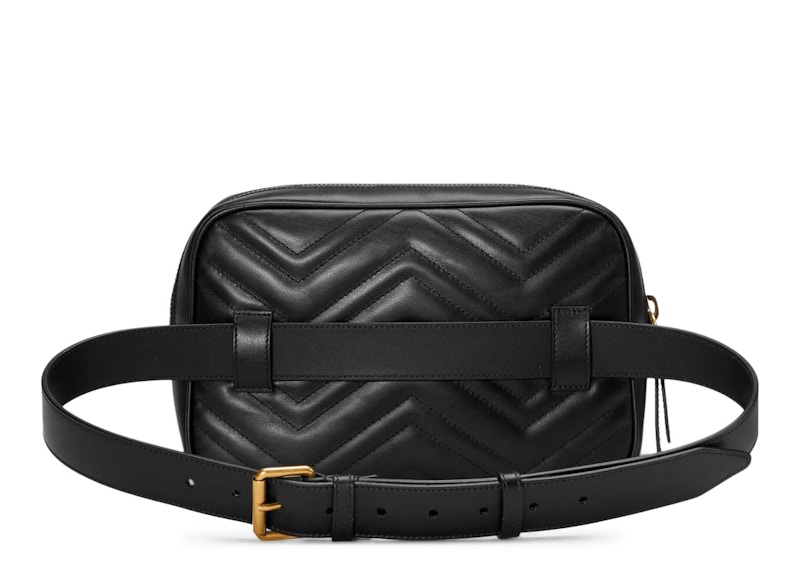 Gucci GG Marmont Square Belt Bag Matelasse Black 圖 2
