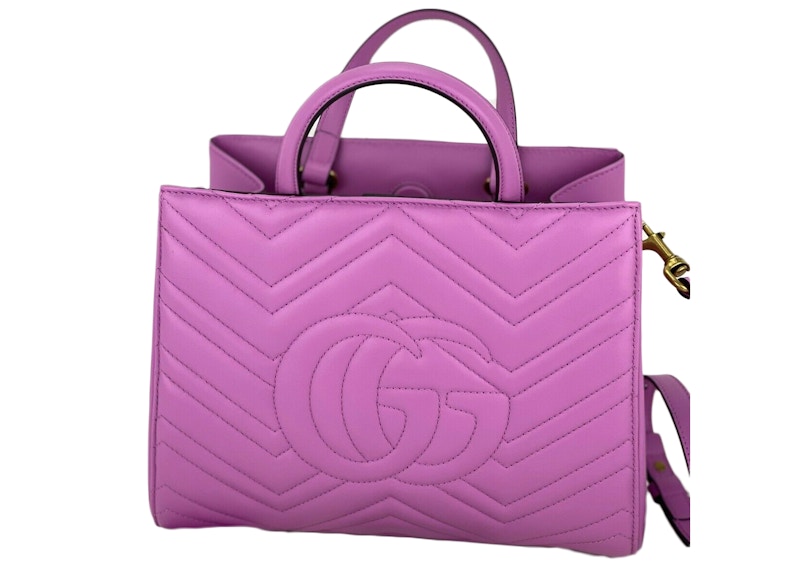 Order グッチ GGマーモント トップハンドル 小物 マトラッセ キャンディピンク