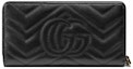 Lookbook Gucci GG Marmont Zip Around Wallet Black