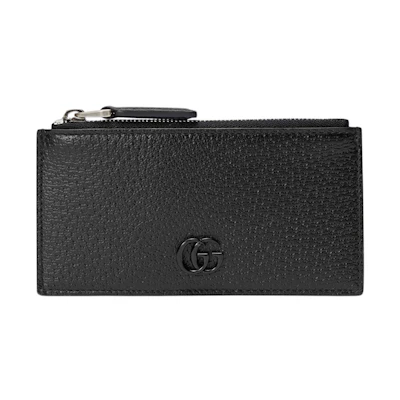 Gucci GG Marmont Zip Card Case Black
