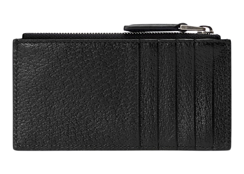 Lookbook 구찌 GG 마몽 지퍼 카드 케이스 (블랙) 
