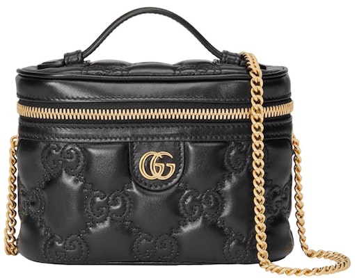 Gucci GG Matelassé Top Handle Mini Bag Black Buy Gucci GG Matelassé Top Handle Mini Bag Black