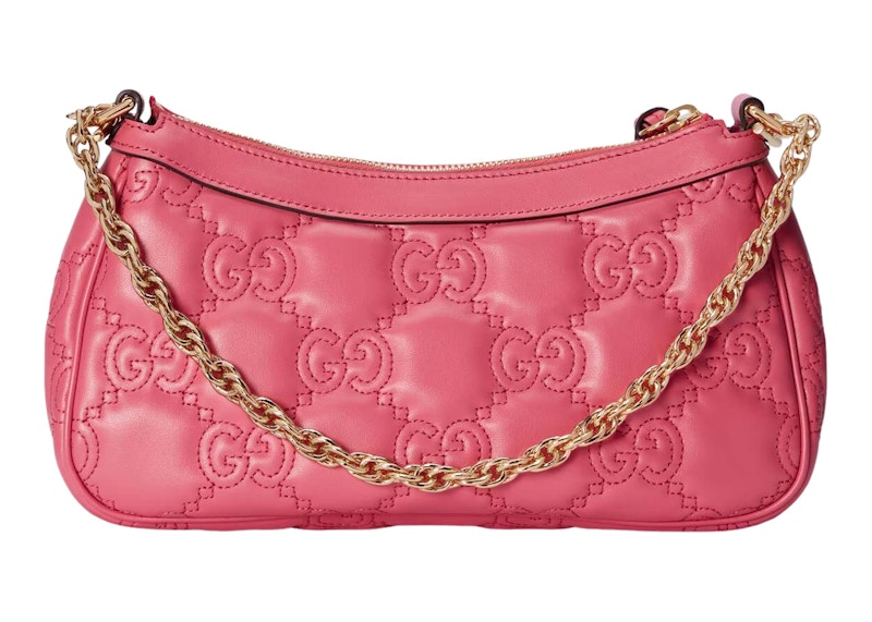 Lookbook 古馳GG菱格紋粉紅色手袋