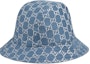 Order GUCCI GG Metallic Logo Bucket Hat in Light Blue 631951-3HK74-4600