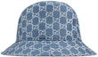 Lookbook GUCCI GG Metallic Logo Bucket Hat in Light Blue 631951-3HK74-4600