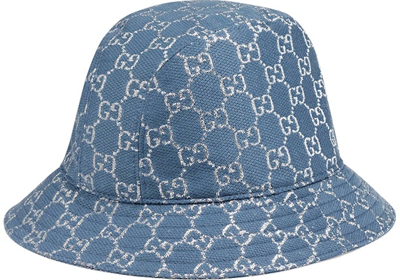GUCCI GG Metallic Logo Bucket Hat in Light Blue 631951-3HK74-4600 Shop GUCCI GG Metallic Logo Bucket Hat in Light Blue 631951-3HK74-4600