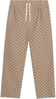 Gucci GG Monogram Beige Mid-Rise Relaxed Fit Casual Pants Men 658090-Z8AOV-9078 Gucci GG Monogram Beige Mid-Rise Relaxed Fit Casual Pants Men 658090-Z8AOV-9078