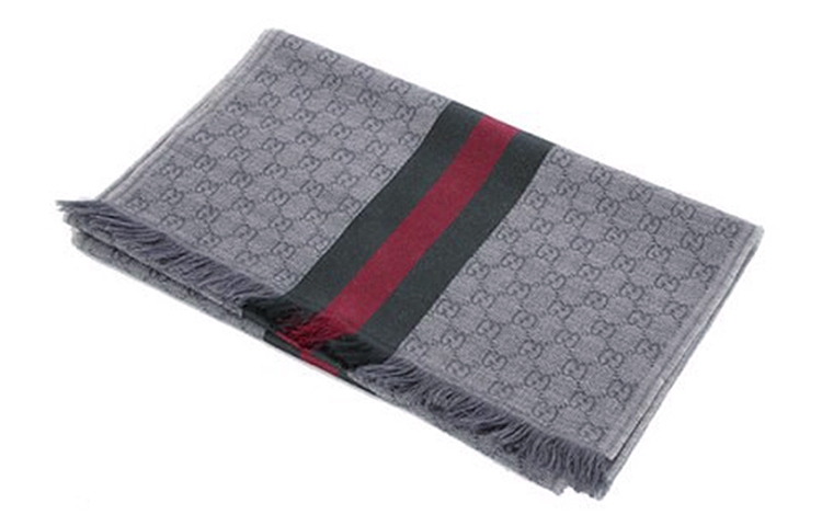GUCCI GG Monogram Wool Scarf Unisex Striped Classic Collection 544620-4G704-1266 圖 5