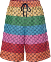Gucci GG Multicolor SS21 Knit Casual Shorts with Interlocking G Pattern 661176-XJDLP-4206 Gucci GG Multicolor SS21 Knit Casual Shorts with Interlocking G Pattern 661176-XJDLP-4206