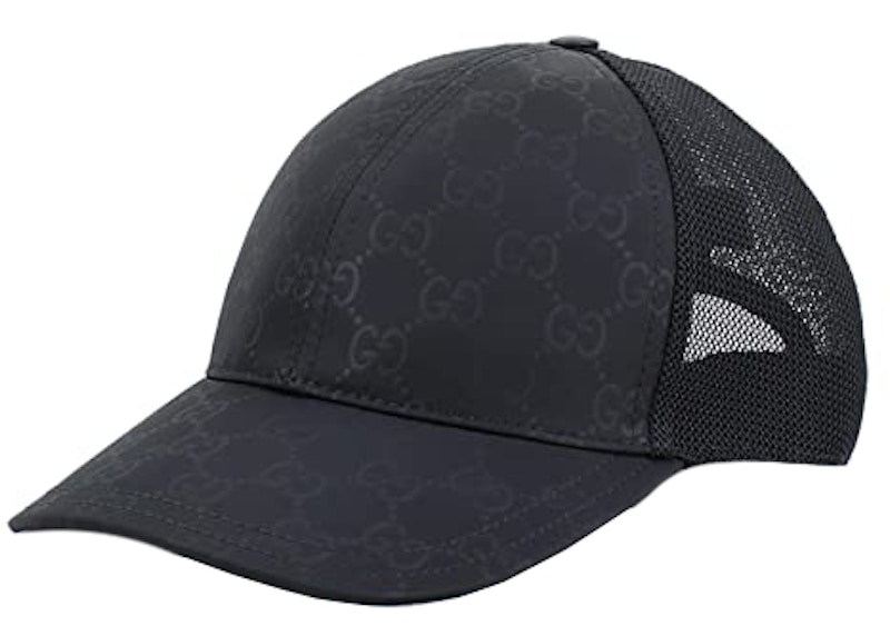 Gucci GG Nylon Baseball Cap Black