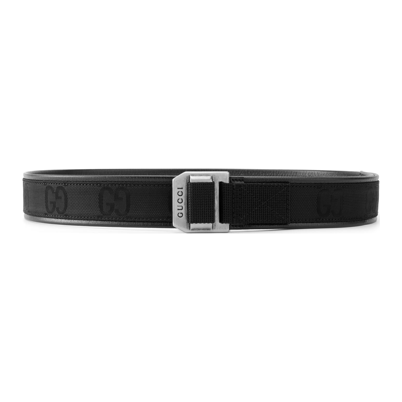 Order GUCCI GG Pattern Print Leather Belt Black 4cm  Accessory. 684485H9HLX1000