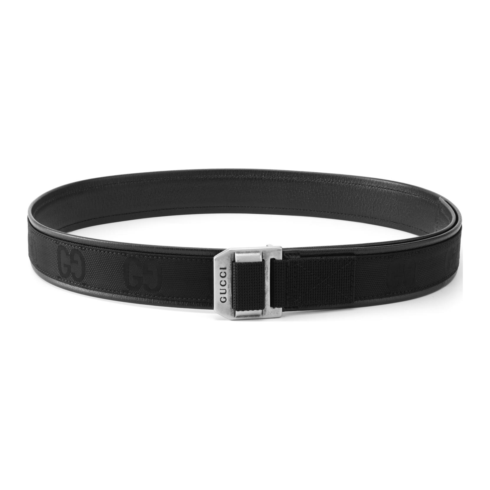 Lookbook GUCCI GG Pattern Print Leather Belt Black 4cm  Accessory. 684485H9HLX1000