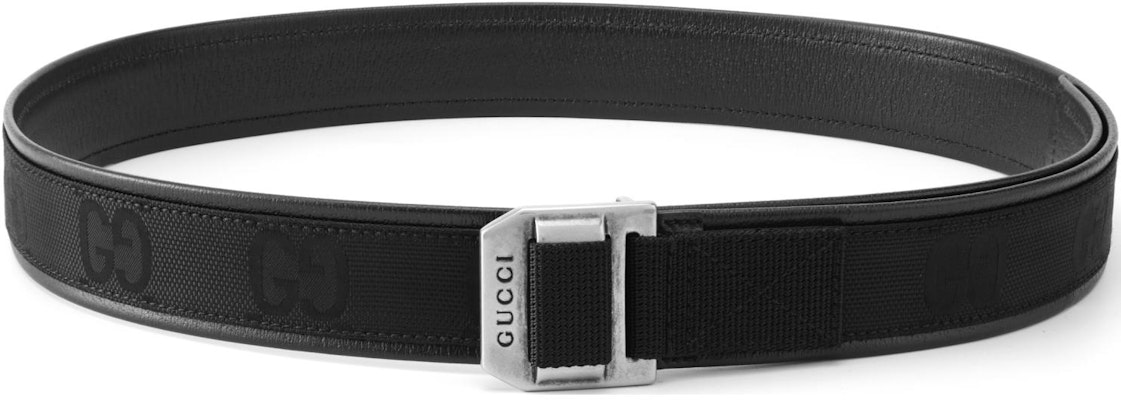 GUCCI GG Pattern Print Leather Belt Black 4cm Accessory. 684485H9HLX1000 Lookbook GUCCI GG Pattern Print Leather Belt Black 4cm Accessory. 684485H9HLX1000