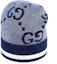 Buy GUCCI GG Pattern Ribbed Trim Striped Cashmere Knit Beanie for Men. 676827-4GABX-4178