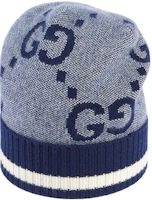 Order GUCCI 男士GG圖案條紋邊羊絨針織帽 676827-4GABX-4178