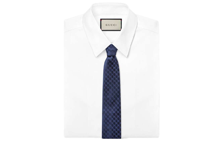 GUCCI GG Pattern Silk Tie 456520-4B002-4168 圖 3