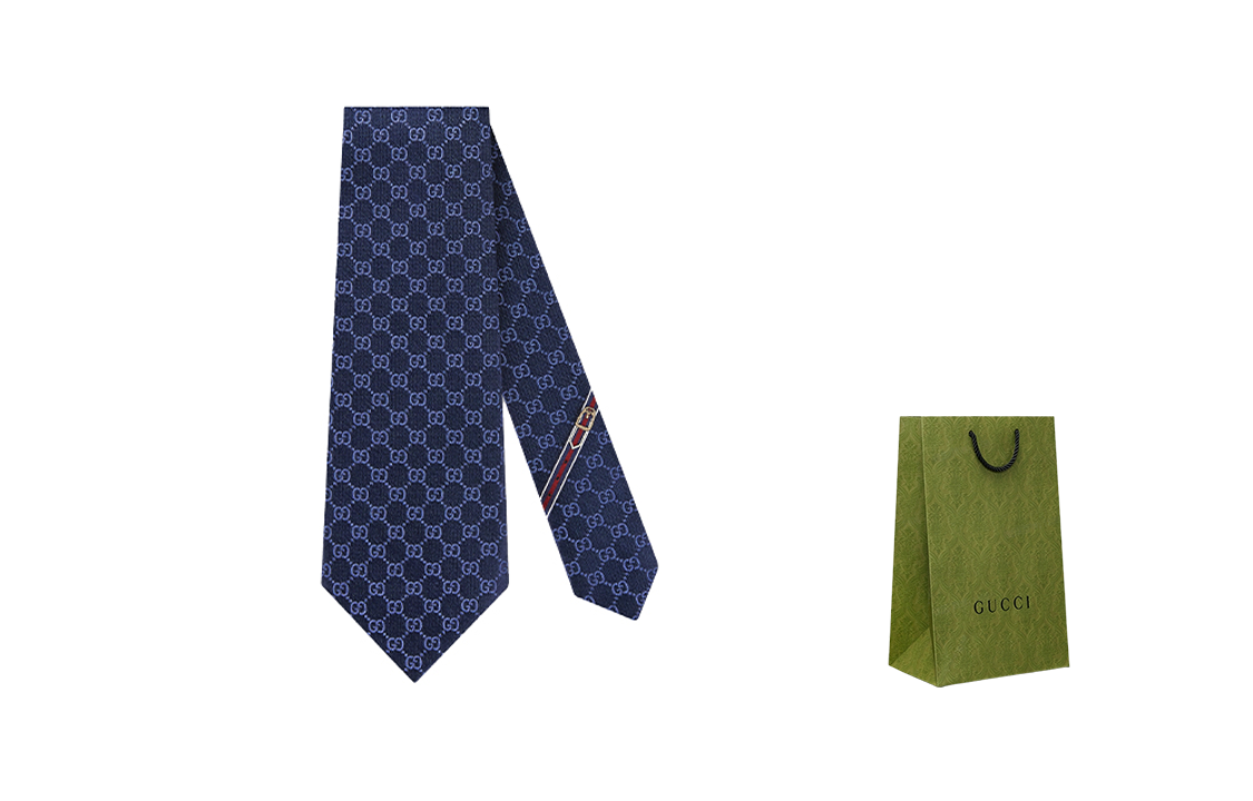 GUCCI GG Pattern Silk Tie 456520-4B002-4168 圖 5