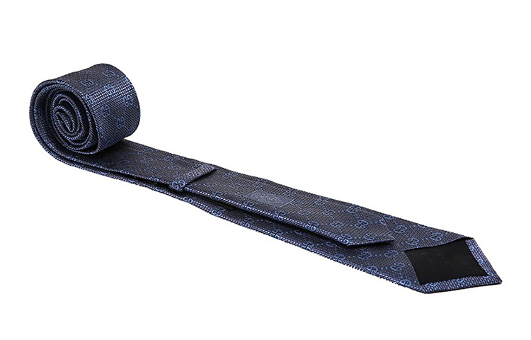 GUCCI GG Pattern Silk Tie Blue with Gift Box 408865-4E002-4369 圖 4