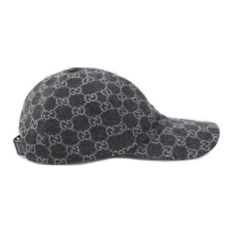 Purchase GUCCI GG图案羊毛棒球帽 深灰/灰色 7928274HBBU1060